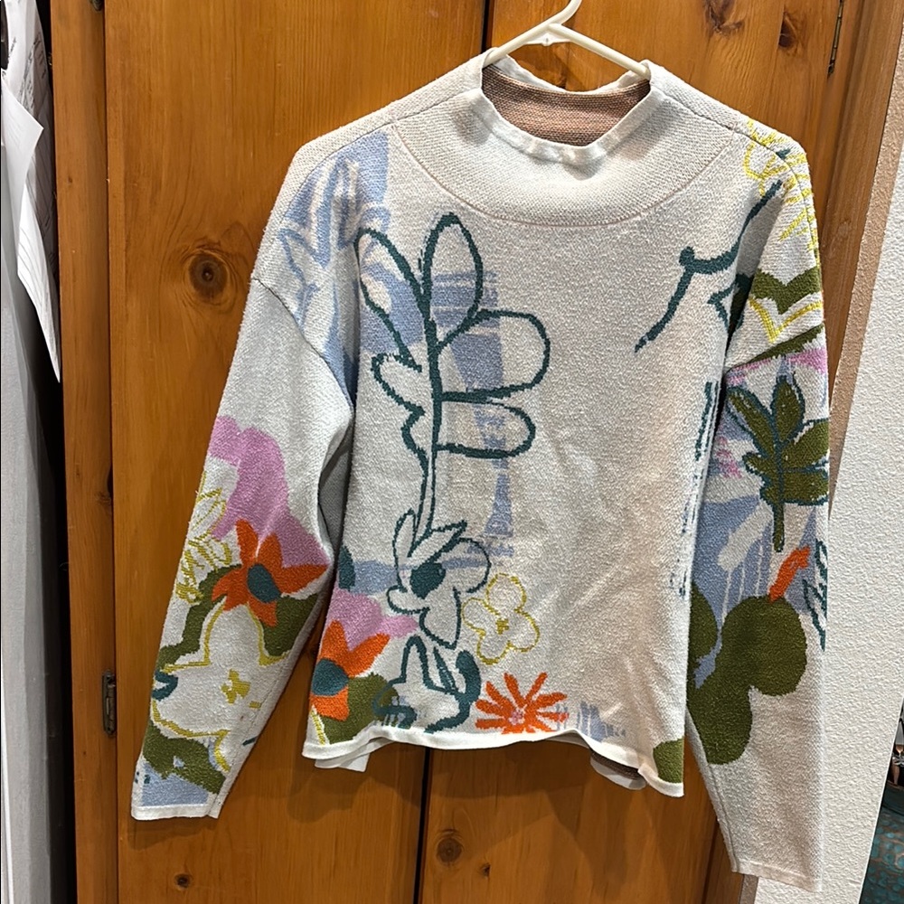 Colorful Floral Sweater